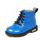 2019 New Winter Children Shoes PU Leather Waterproof Martin Boots Kids Snow Boots Brand Girls Boys Rubber Boots Fashion Sneakers