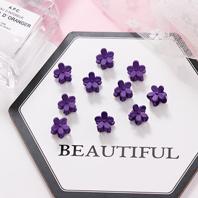 5/10pcs/Lot Girls Cute Small Plum Blossom Hair Claws Children Lovely Hair Clips Hairpins Headbands Kids Fashion Hair Accessories