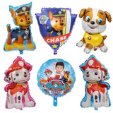 Hot Paw Patrol Birthday Decoration Figure Toys Puppy Patrol Balloon Toys Party Room Decor Chase Marshall Ballon Kids Girls Toy