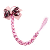 Xugar Hair Accessories Hair Bows Hair Bands for Girls Mermaid Bowknot Scrunchie for Hair Tie Kids Colorful Long Braid Headband