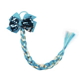 Xugar Hair Accessories Hair Bows Hair Bands for Girls Mermaid Bowknot Scrunchie for Hair Tie Kids Colorful Long Braid Headband