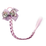 Xugar Hair Accessories Hair Bows Hair Bands for Girls Mermaid Bowknot Scrunchie for Hair Tie Kids Colorful Long Braid Headband