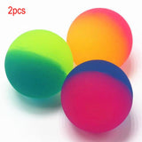 2PCS Double Color Luminous Bouncing Ball Glow Intelligent Kids Outdoor Healthy Sports Toys