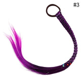 New Girls Colorful Wigs Ponytail Hair Ornament Headbands Rubber Bands Beauty Hair Bands Headwear Kids Hair Accessories Head Band