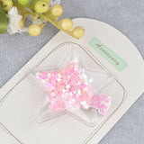 New transparent PU with colorful Sequin Star Kids hair clips kids stars lovely crown hairpin girls hair accessories